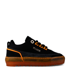 Mason Garments Firenze Gomma/Suede/Nubuck/Reflective Black/Asfalto/Fluo Orange Schwarz (B-FW20-28C)