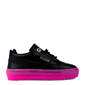 Mason Garments Firenze Suede Black/Fluo Pink Schwarz (B-FW20-7B)