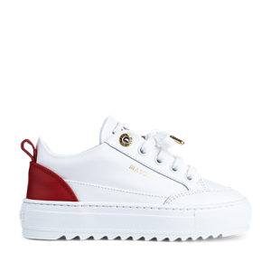 Mason Garments Kids – Tia Leather White/Red Weiß (B20-NOS2C)