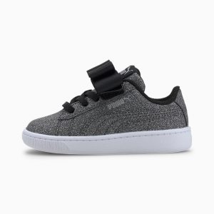 Puma Vikky v2 Ribbon Glitz Mädchen  Schwarz (370635-01)