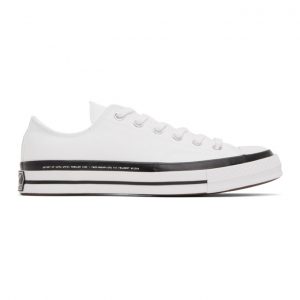 Moncler Genius 7 Moncler Fragment Hiroshi White Converse Edition Chuck 70 Low-Top Sneakers (4M701-00-02SLQ)