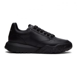 Alexander McQueen Black Low Sneakers (634619WHZ94)