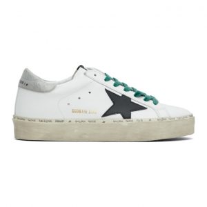 Golden Goose White and Grey Hi Star Sneakers (GMF00118.F000605.1023)