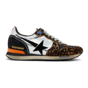 Golden Goose Brown and Black Running Sneakers (GMF00125.F000403.7012)