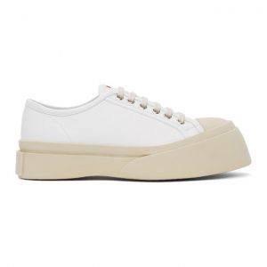 Marni White Nappa Pablo Sneakers (SNZW003020P2722)