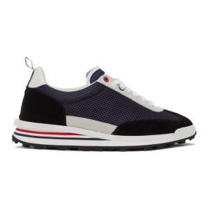 Thom Browne Navy Tech Runner Sneakers (MFD180C-06552)