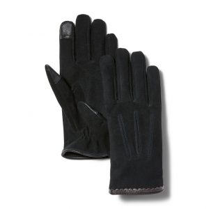 Timberland Klassische Damenlederhandschuhe In Schwarz Schwarz Schwarz (A1F7O001)