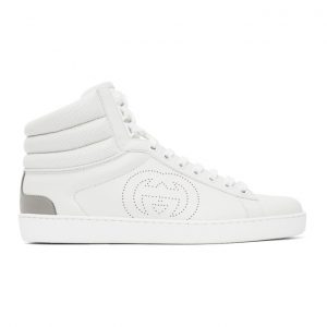 Gucci White Ace High-Top Sneakers (625672 1XG10)