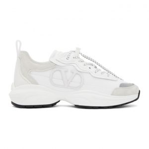 Valentino White Valentino Garavani VLogo SHEGOES Sneakers (UW2S0AB1MUC)