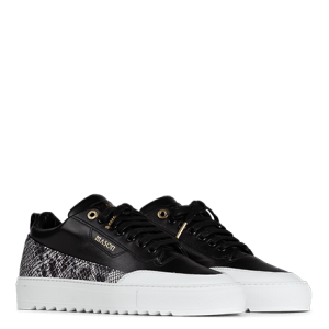 Mason Garments Torino Leather/Snake Black/Grey Schwarz (FW20-9E)