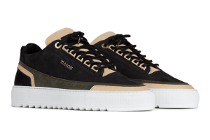 Mason Garments Firenze Nubuck/Leather – Black/Creme/Forest Schwarz (FW20-2D)
