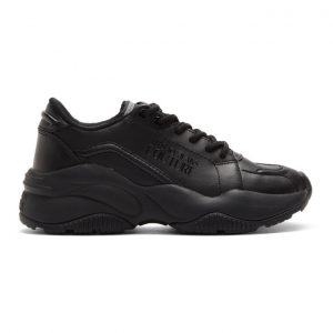 Versace Jeans Couture Black Chunky Sole Sneakers (E0VVBSI3 E71371)