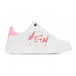 MSGM White Logo Color Heel Tab Sneakers (2842MDS1708 123)