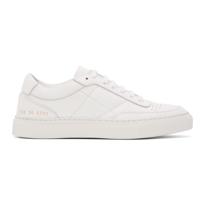 Common Projects White Classic Resort Sneakers (3993)