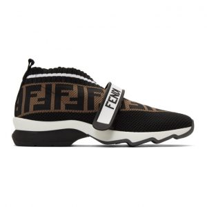 Fendi Black Forever Fendi Rockoko Sneakers (8E6701 A5JF)