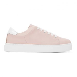 Joshua Sanders Pink and White Square Toe Sneakers (FJSAWSQS100109)