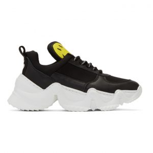 Joshua Sanders Black and White Smiley Edition Donna Sneakers (FJSAW07000903G)