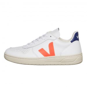 Veja V-10 WMN Extra-white / Orange-fluo / Cobalt (VXW022136)