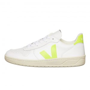 Veja V-10 Extra White / Jaune Fluo (VXM022086)