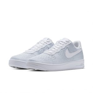 Nike Air Force 1 Flyknit Low White / Pure Platinum / Pure Platinum / White (AV3042-100)