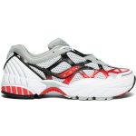 Saucony Grid Web White Grey Red