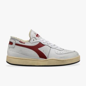 Diadora Mi Basket Row Cut White / Garnet (201.176282-C7114)