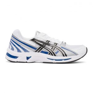 Asics White and Silver Gel-Kyrios Sneakers (1021A335)