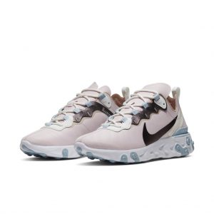 Nike WMNS React Element 55 SE Barely Rose / Fossil Stone / Summit White (CN3591-600)