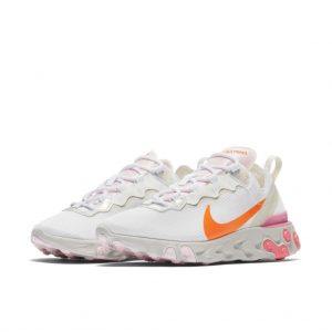 Nike WMNS React Element 55 White / Hyper Crimson / Digital Pink (CV3035-100)