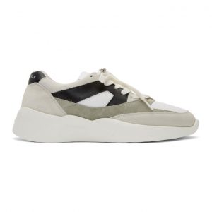 Essentials Grey and Green Distance Sneakers (ES02W19U-SRLEFAG3WB)