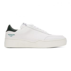 Article No. SSENSE Exclusive White and Green 0517-04-04 Sneakers (SS20-0517-04-04)