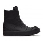 Rick Owens Black Rubber Performa High-Top Sneakers (RU20F3870 LCRUB)