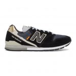 New Balance Black and Gold 996 Sneakers (CM996BH)