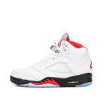 Air Jordan 5 Retro Fire Red Silver Tongue (2020) (DA1911-102)