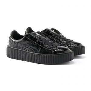 Puma Creeper Rihanna Fenty Cracked Leather Black (W) (2017) (364465-01)