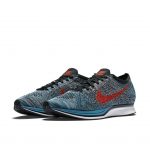 Nike Flyknit Racer Glacier Blue Turquoise Crimson Red (526628-404)