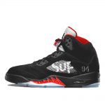 Air Jordan x Supreme Nike AJ V 5 Retro Black (824371-001)