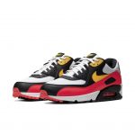Nike Air Max 90 White Yellow Black Crimson (2019) (AJ1285-109)