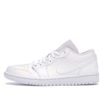 Air Jordan Nike AJ I 1 Low Triple White Fog Grey (2019) (553558-126)