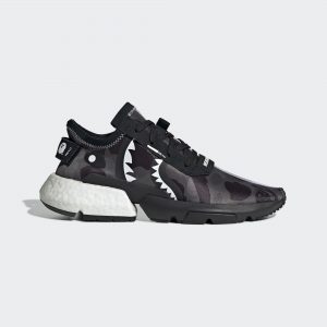 Adidas x BAPE x Neighborhood POD S3.1 Black Grey Camo (2019) (EE9431)