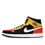 Air Jordan 1 Mid Black Amarillo Orange (2020) (852542-087)