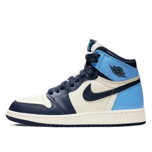Air Jordan Nike AJ I 1 Retro High OG ‘Obsidian’ (GS) (2019) (575441-140)
