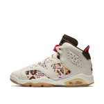 Air Jordan 6 Retro Quai54 Sail Brown (GS) (2020) (CZ6506-100)