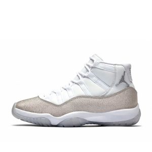 Air Jordan Womens Nike AJ XI 11 White Metallic Silver (2019) (AR0715-100)