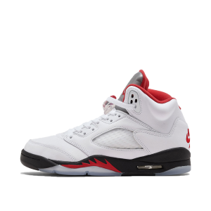 Air Jordan 5 Retro Fire Red Silver Tongue (GS) (2020) (440888-102)