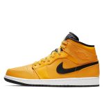 Air Jordan Nike AJ I 1 Mid University Gold Black (2019) (554724-700)