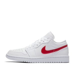Air Jordan WMNS 1 Low White University Red (2020) (AO9944-161)