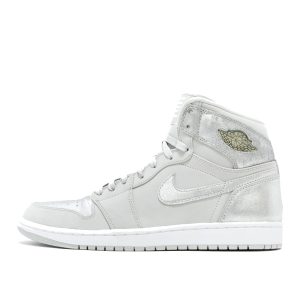 Air Jordan Nike AJ I 1 Retro Silver Anniversary (396009-001)