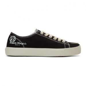 Maison Margiela Black Canvas Tabi Sneakers (S58WS0110 P1875)