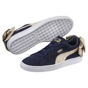 Puma Suede Bow Varsity Peacoat  (W)
